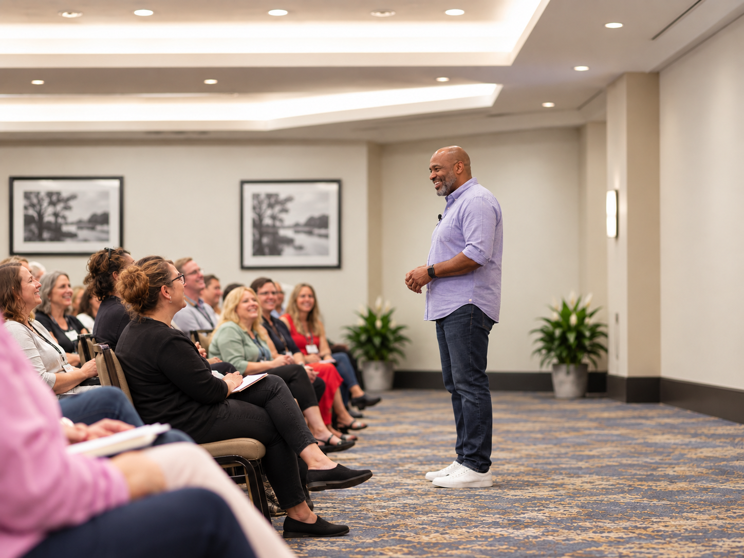 Insight facilitator leading a seminar