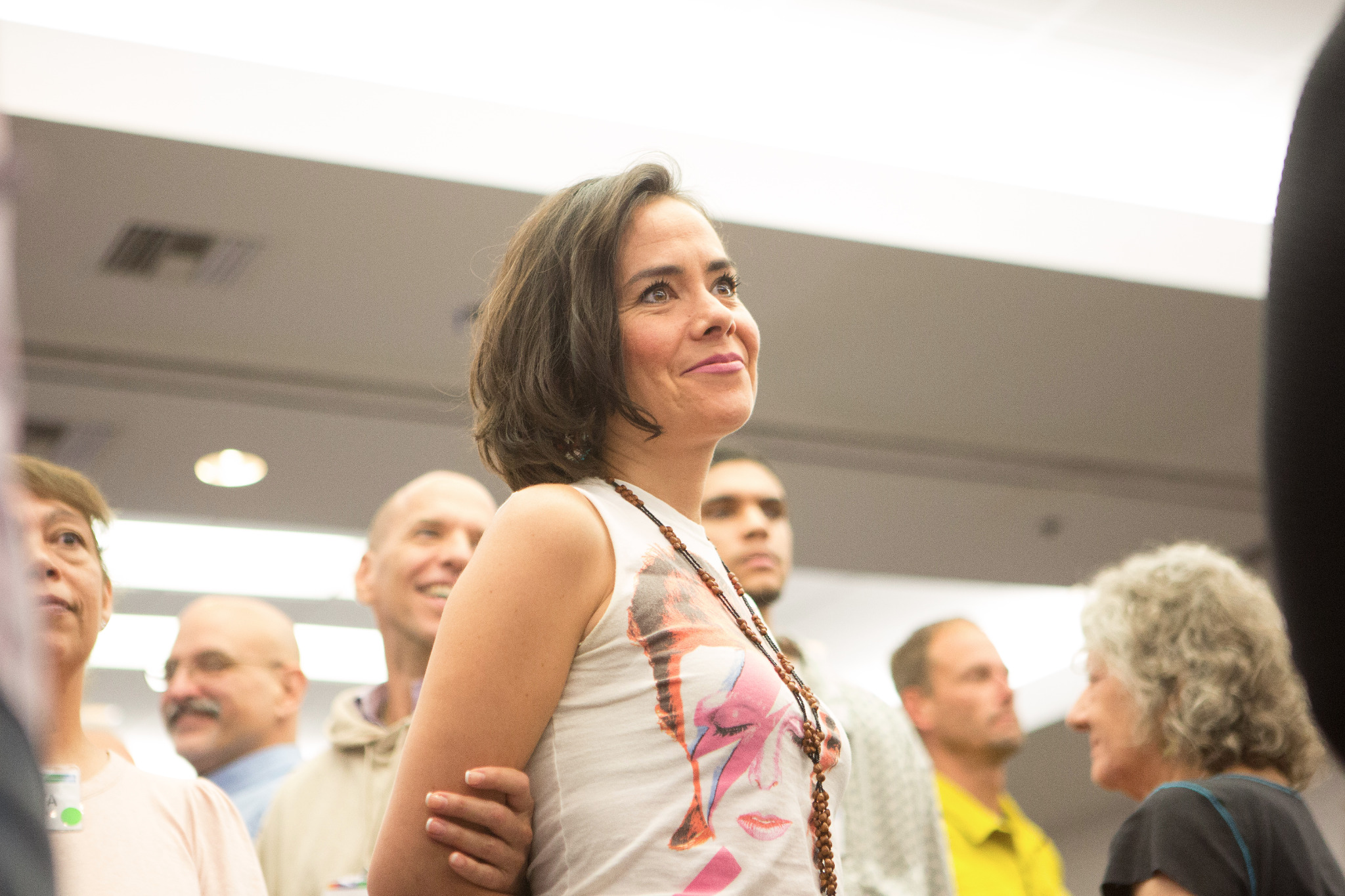 Insight participant standing in the seminar room