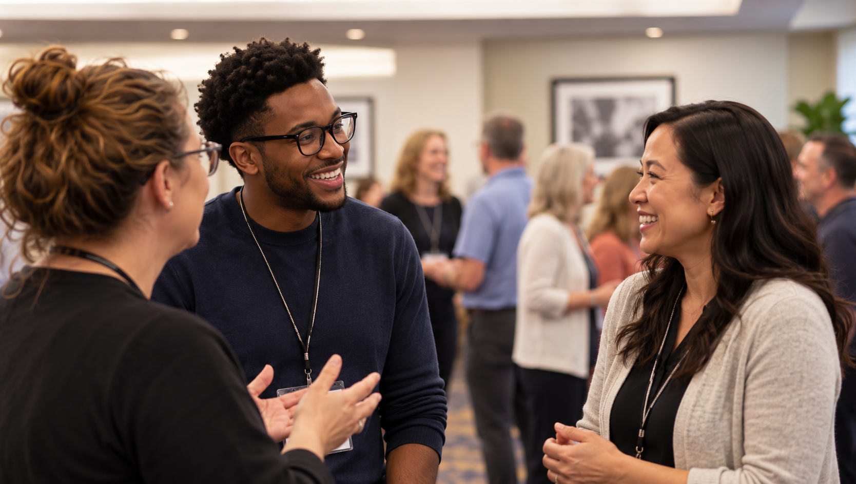 Insight participants in conversation